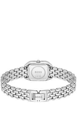 MAE PETITE Stainless-steel link-bracelet watch with silver-white dial