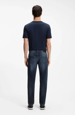 Maine Regular-fit blue-black jeans in soft motion denim