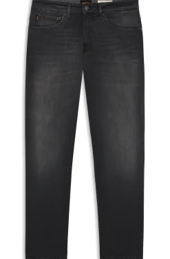 Maine regular-fit jeans in black super-stretch denim