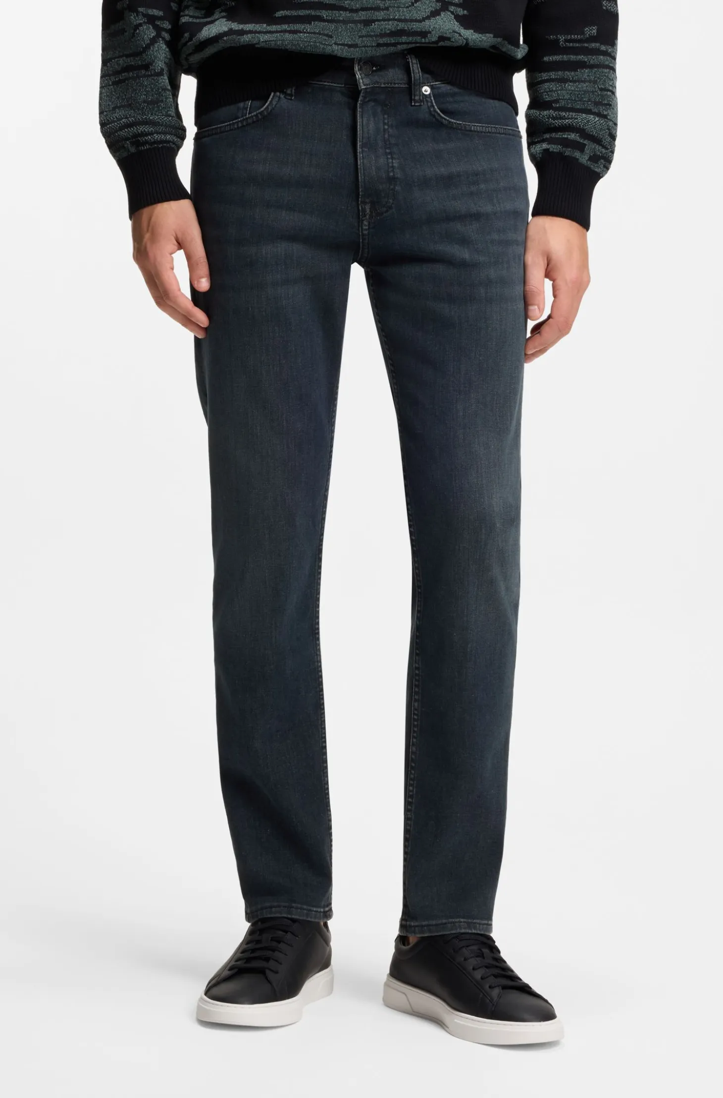 Maine regular-fit jeans in blue super-stretch denim