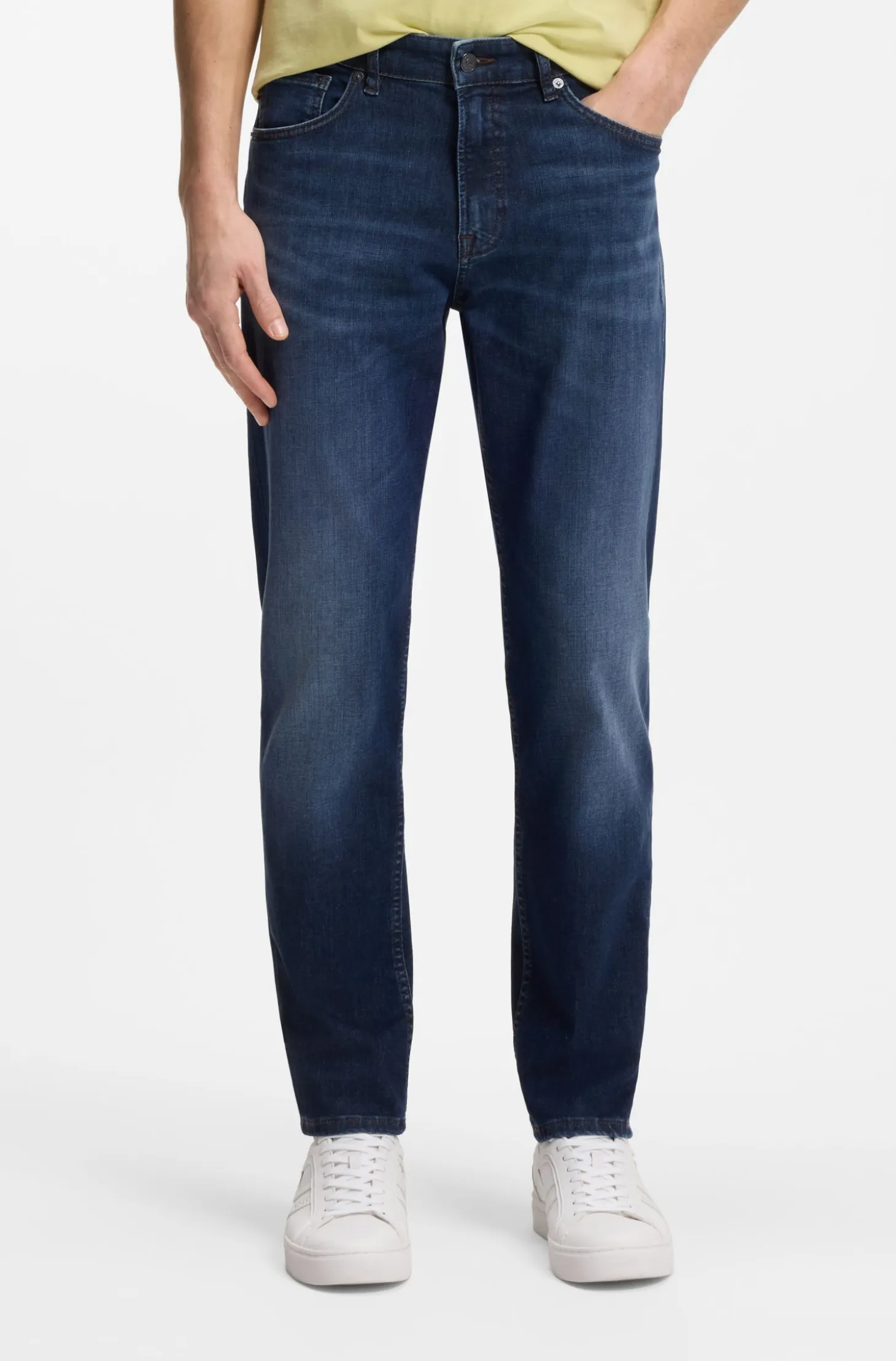 Maine regular-fit jeans in blue soft-motion denim