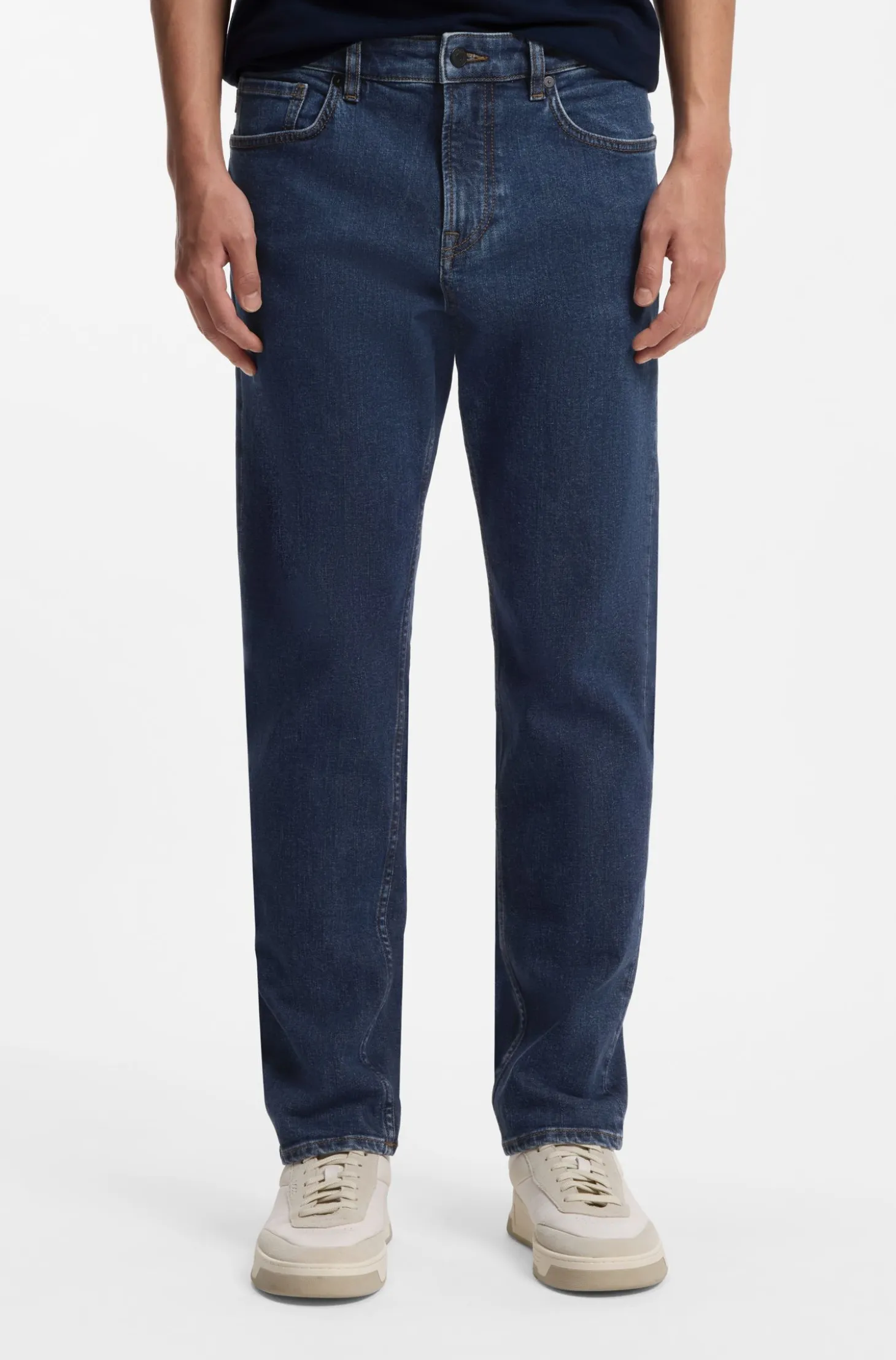 Maine regular-fit jeans in blue stretch denim
