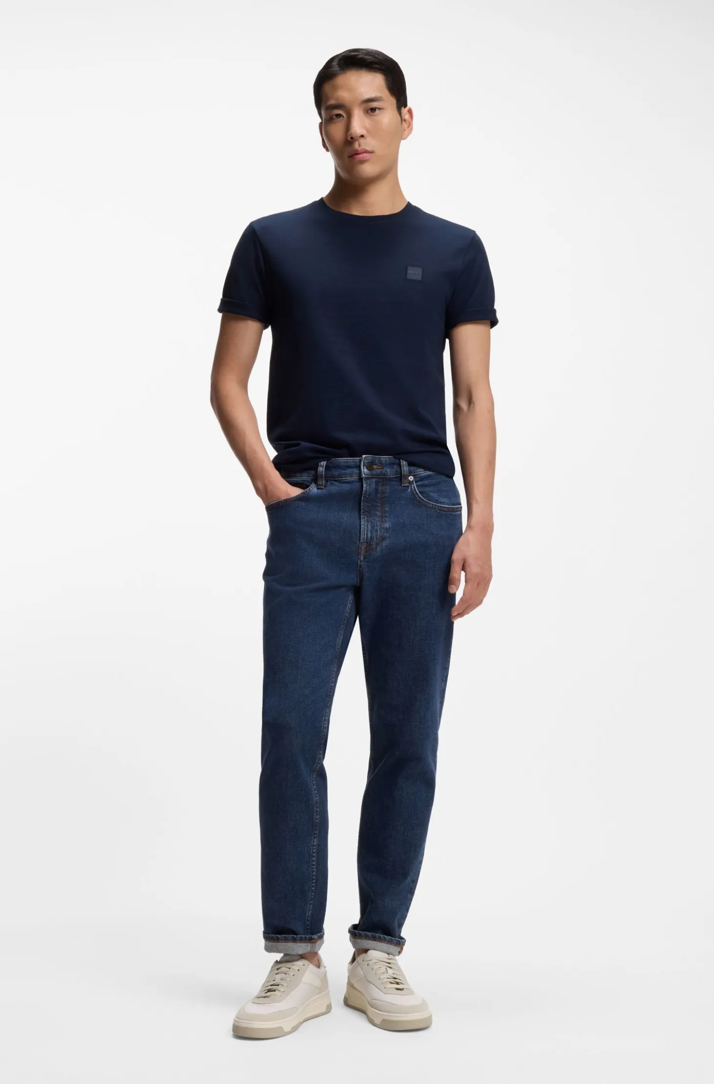 Maine regular-fit jeans in blue stretch denim