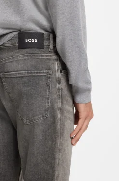 Maine regular-fit jeans in grey comfort-stretch denim