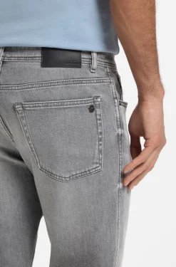 Maine regular-fit jeans in grey comfort-stretch denim