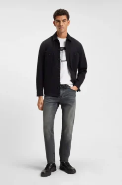 Maine regular-fit jeans in grey comfort-stretch denim