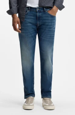 Maine regular-fit jeans in soft-motion denim