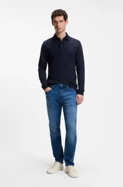 Maine regular-fit jeans in super-soft blue denim