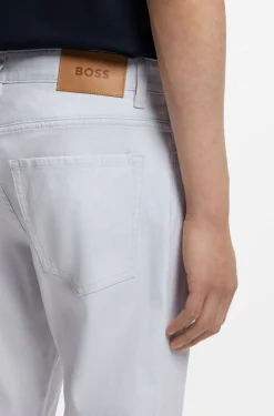 Maine regular-fit trousers in stretch-cotton dobby fabric