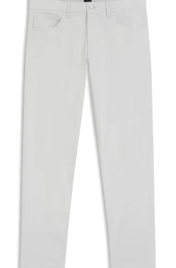 Maine regular-fit trousers in stretch-cotton dobby fabric