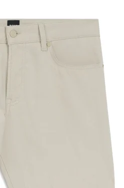 Maine regular-fit trousers in stretch-cotton dobby fabric
