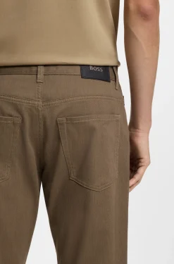 Maine regular-fit trousers in stretch-cotton twill