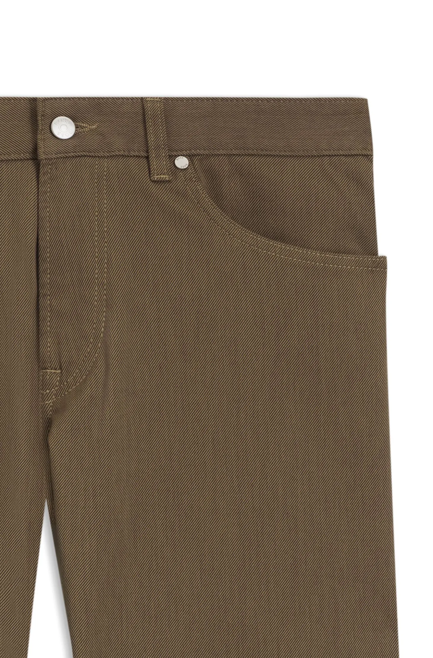 Maine regular-fit trousers in stretch-cotton twill