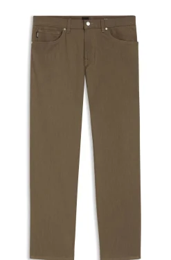 Maine regular-fit trousers in stretch-cotton twill