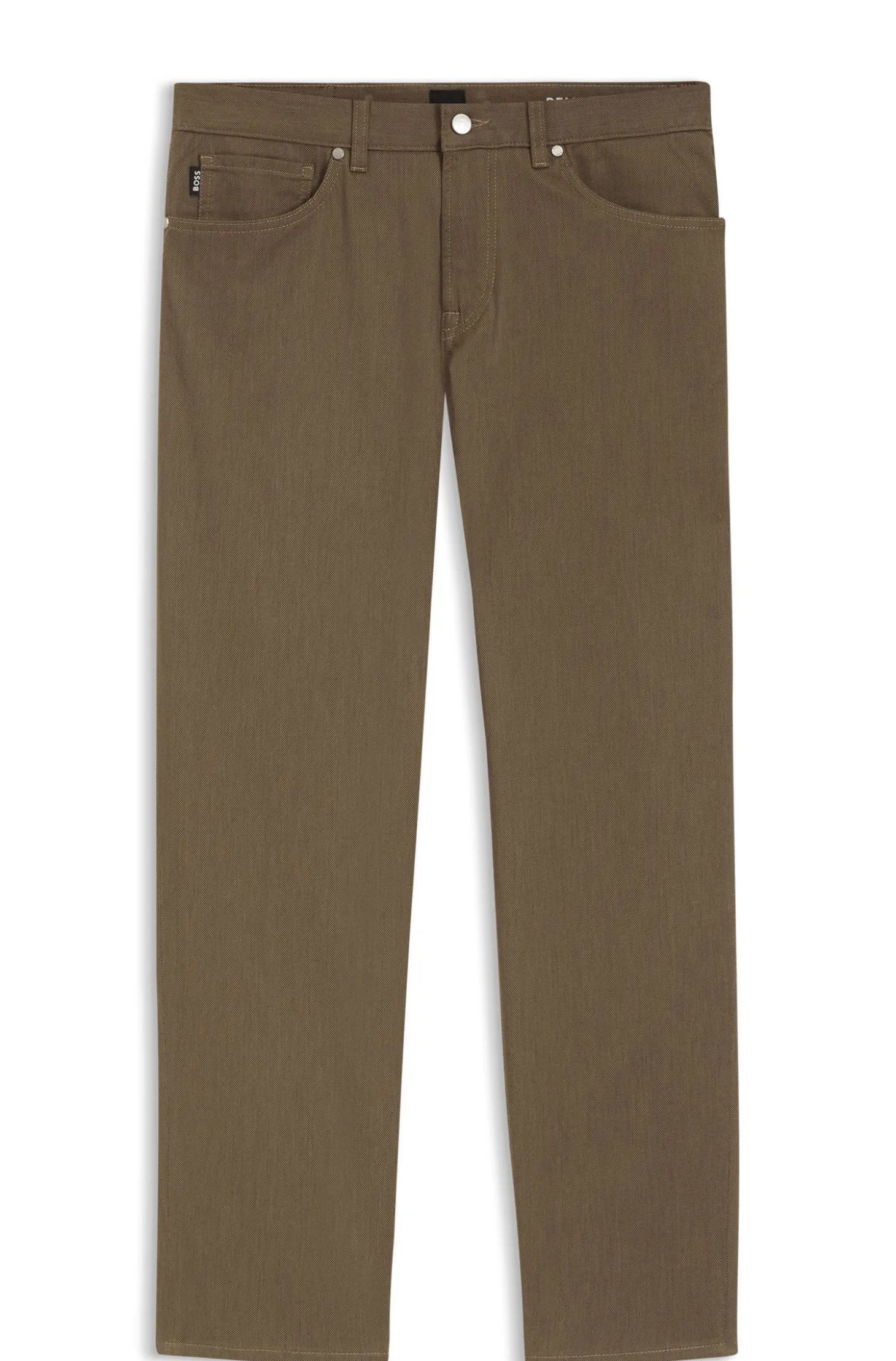 Maine regular-fit trousers in stretch-cotton twill