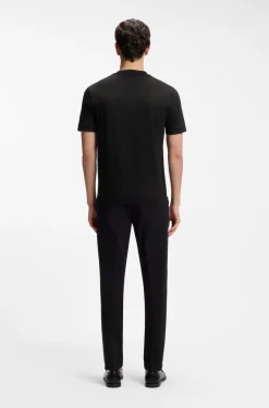 Mercerised-cotton slim-fit T-shirt with contrast tipping