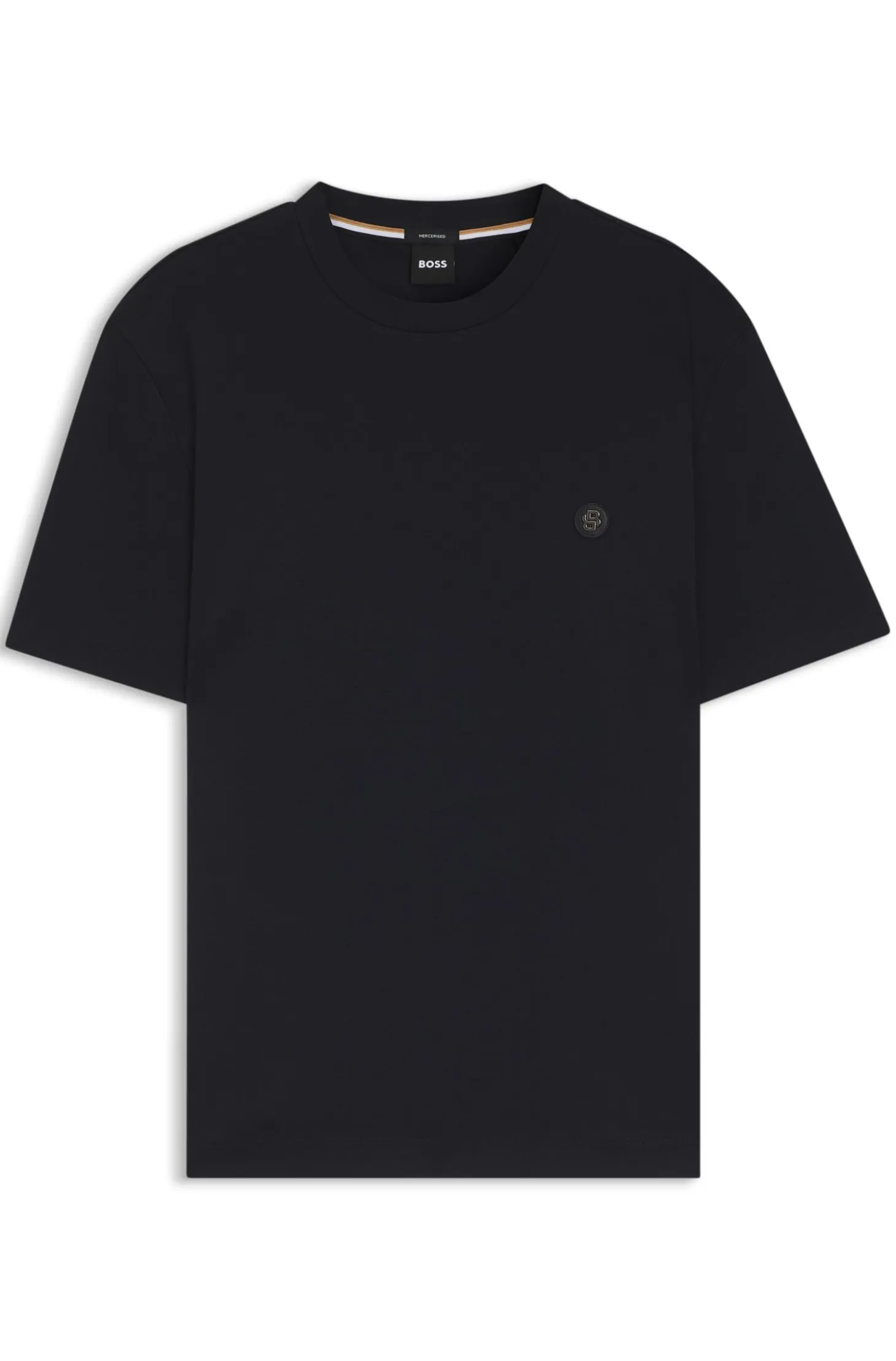 Mercerised-cotton T-shirt with Double B monogram