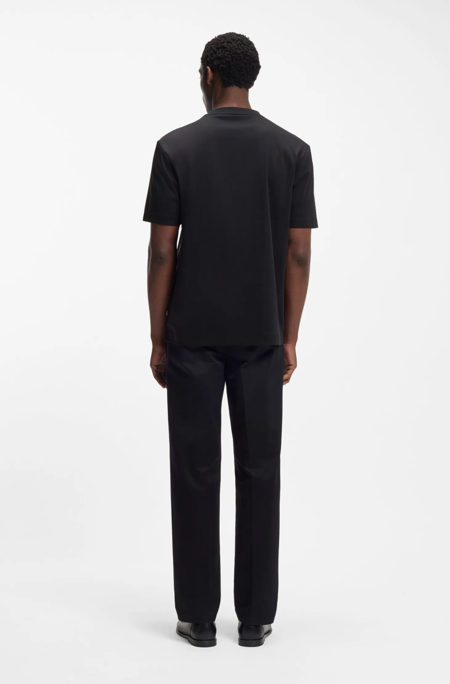 Mercerised-cotton T-shirt with Double B monogram