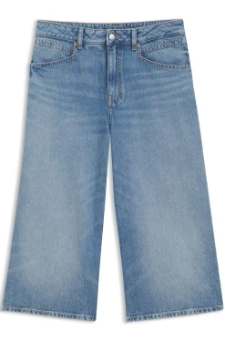 Mid-rise cropped jeans in relaxed fit