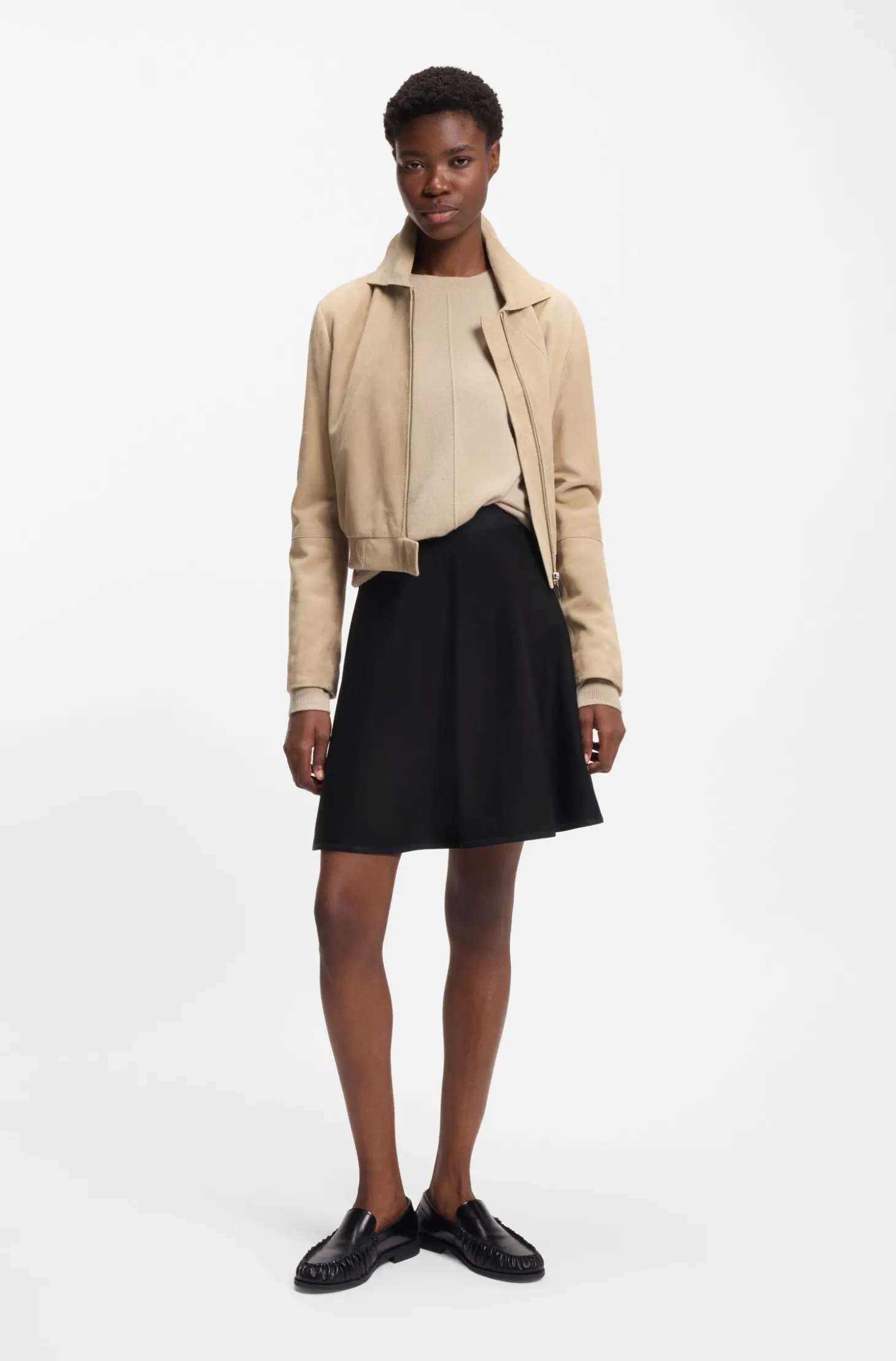 Mini skirt in stretch jersey