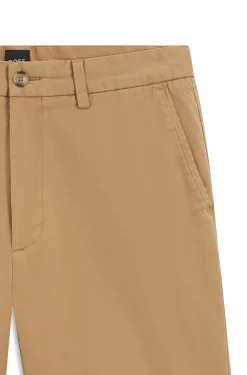 Modern-fit shorts in overdyed stretch-cotton twill