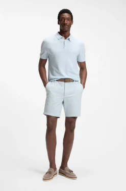 Modern-fit shorts in stretch cotton