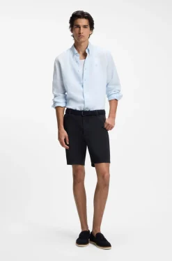 Modern-fit shorts in stretch cotton
