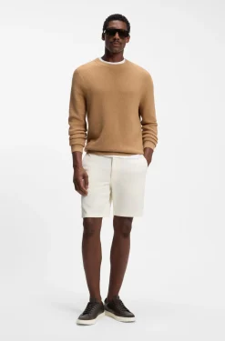 Modern-fit shorts in stretch cotton