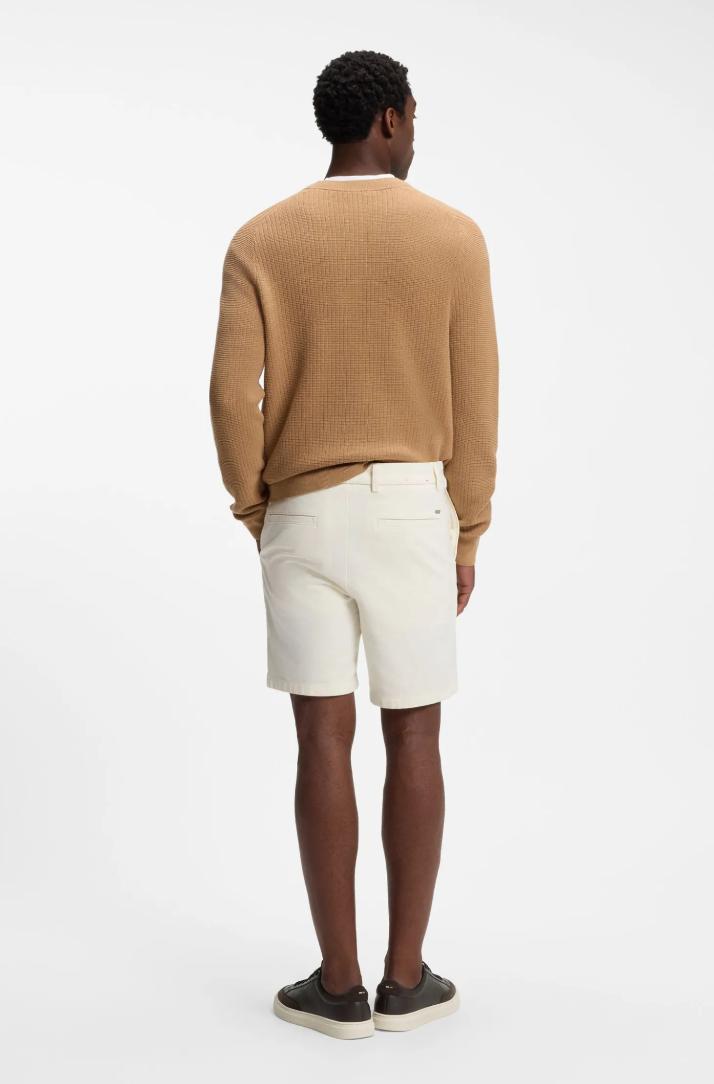 Modern-fit shorts in stretch cotton