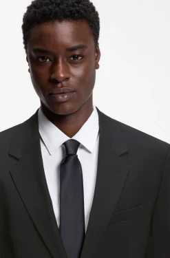Modern-fit suit jacket in a stretch-wool blend