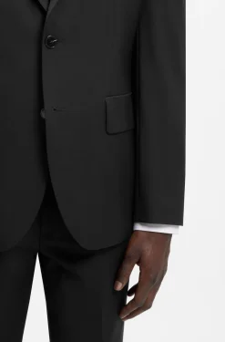 Modern-fit suit jacket in a stretch-wool blend