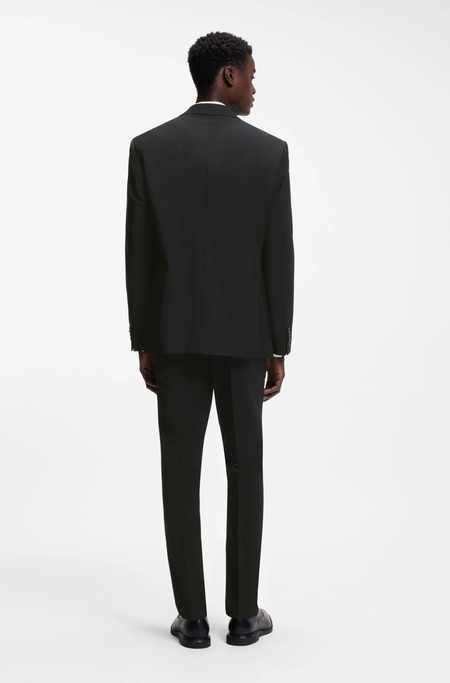 Modern-fit suit jacket in a stretch-wool blend