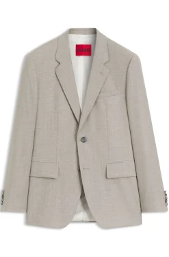 Modern-fit suit jacket in stretch twill