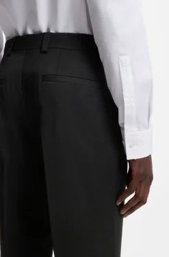 Modern-fit trousers in a performance-stretch wool blend