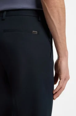 Modern-fit trousers in cotton-blend twill