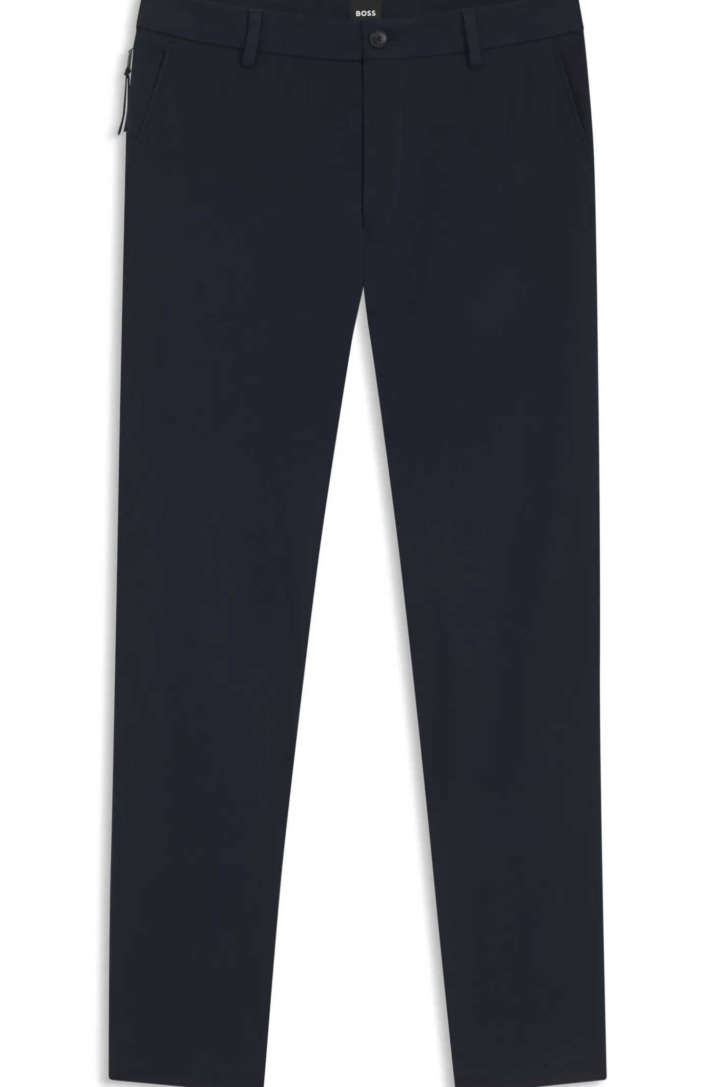Modern-fit trousers in cotton-blend twill