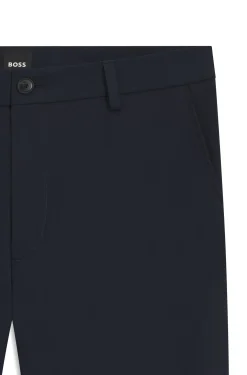 Modern-fit trousers in cotton-blend twill