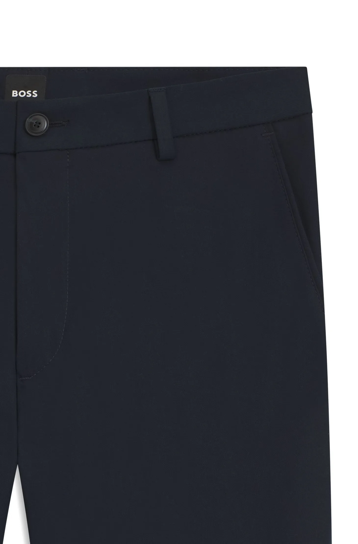 Modern-fit trousers in cotton-blend twill