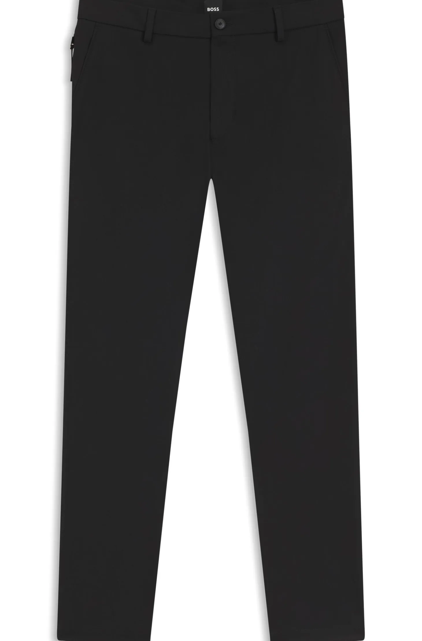 Modern-fit trousers in cotton-blend twill