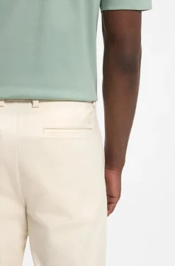 Modern-fit trousers in easy-iron cotton-blend twill