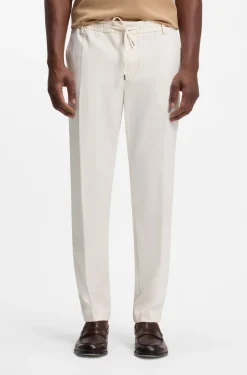Modern-fit trousers in stretch twill