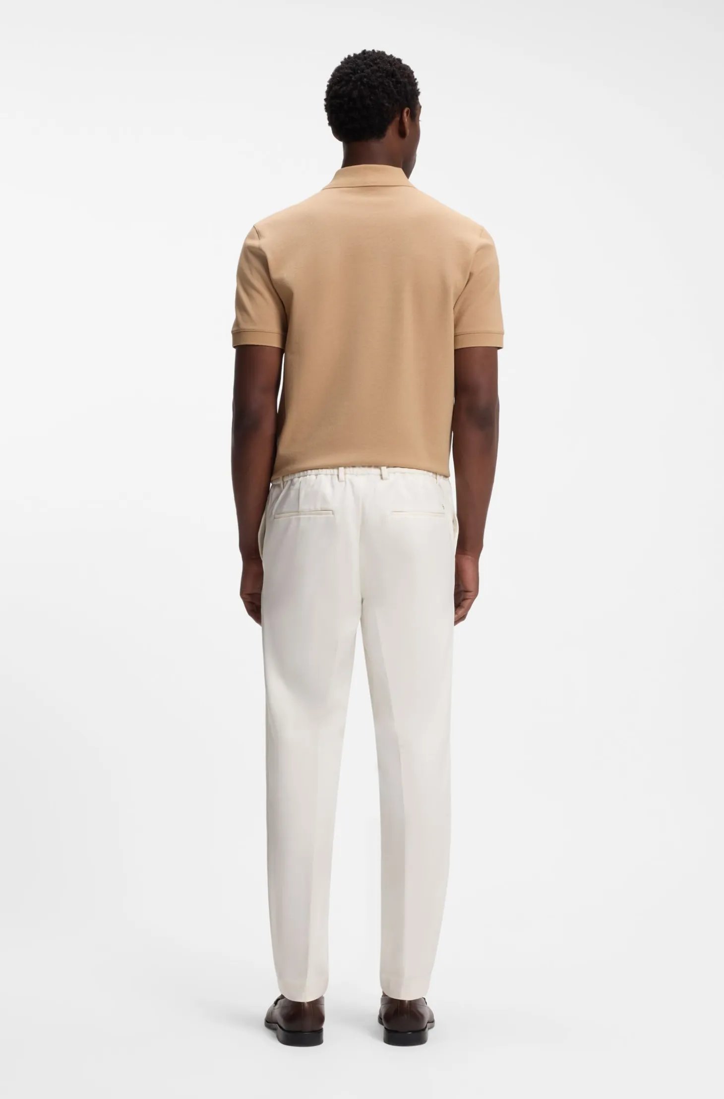 Modern-fit trousers in stretch twill