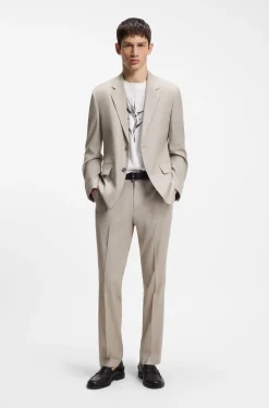 Modern-fit trousers in stretch twill