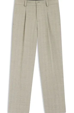 Modern-fit trousers with herringbone weave