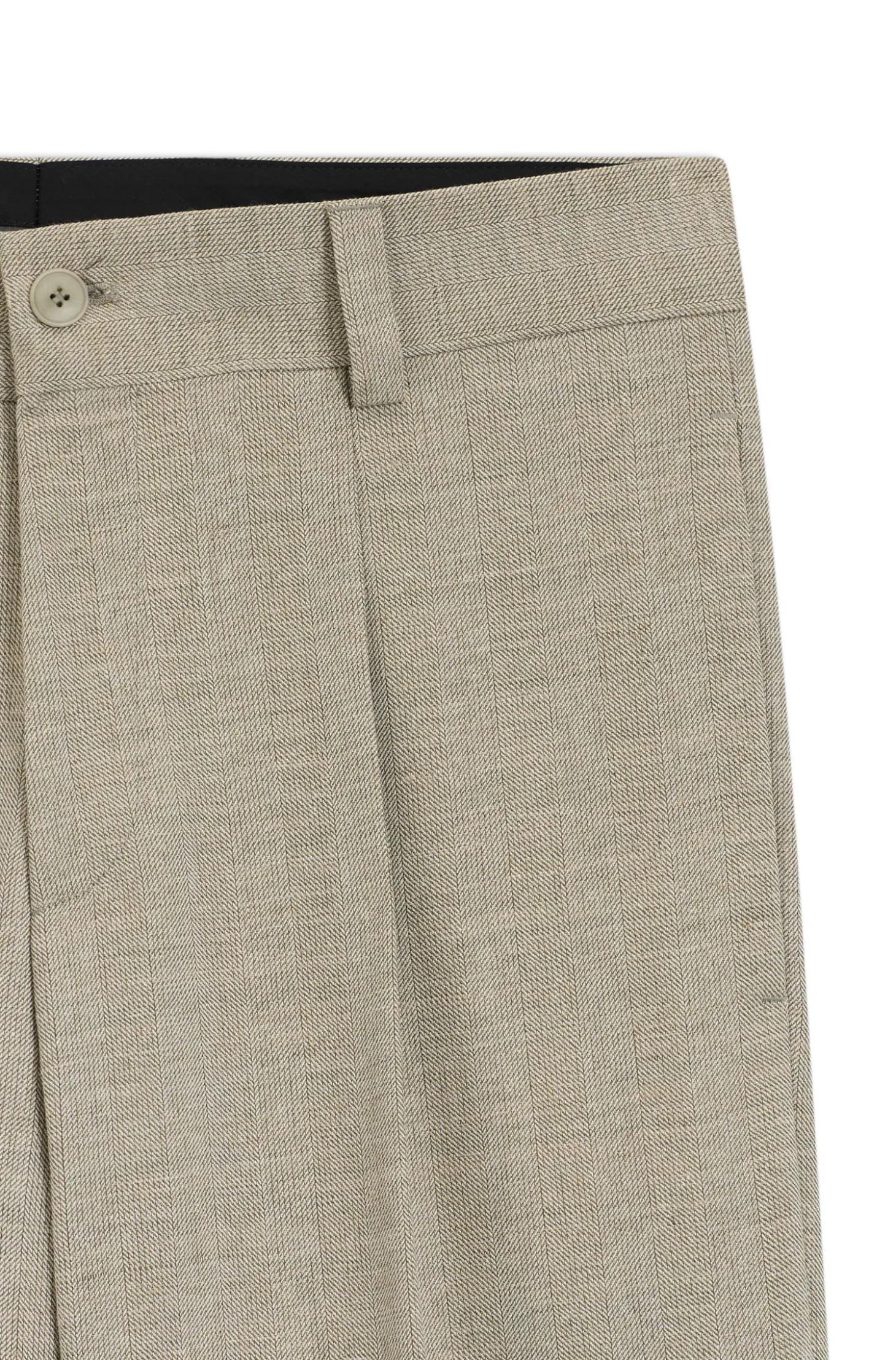 Modern-fit trousers with herringbone weave