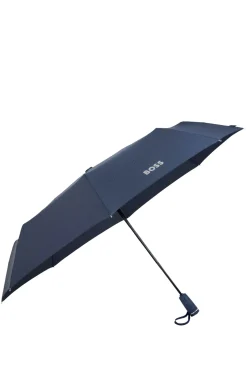Monogram-canopy pocket umbrella in navy