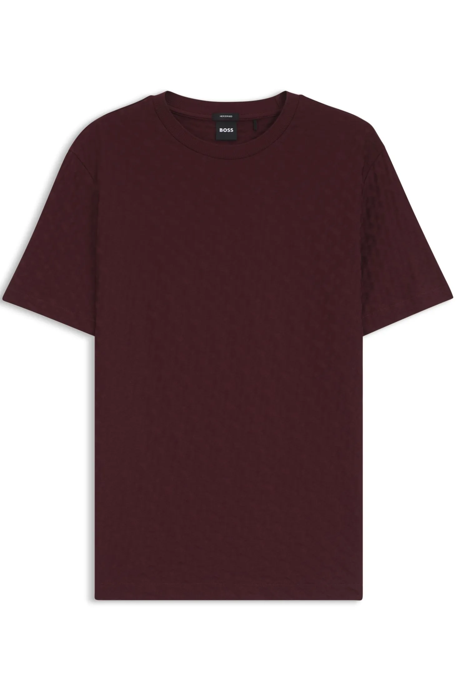 Monogram-jacquard T-shirt in mercerised cotton