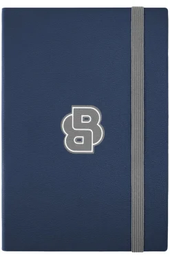 Navy A5 notebook with Double B monogram