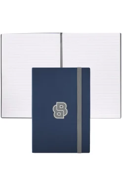 Navy A5 notebook with Double B monogram