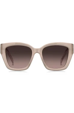 Nude-acetate sunglasses with Double B monogram